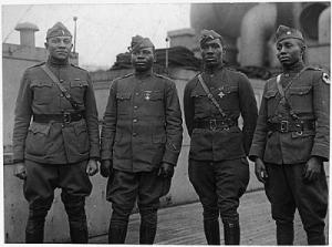 African American Soldiers 366th Infantry Regiment World War I